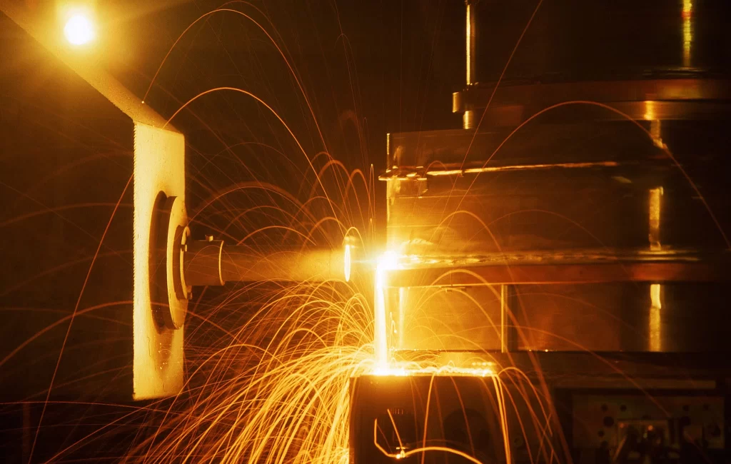 Imagen de soldadura por haz de electrones