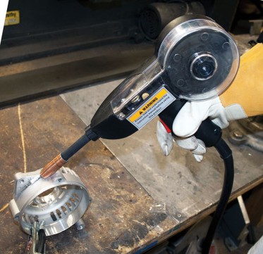 Spool gun para soldadura de aluminio en una soldadora MIG