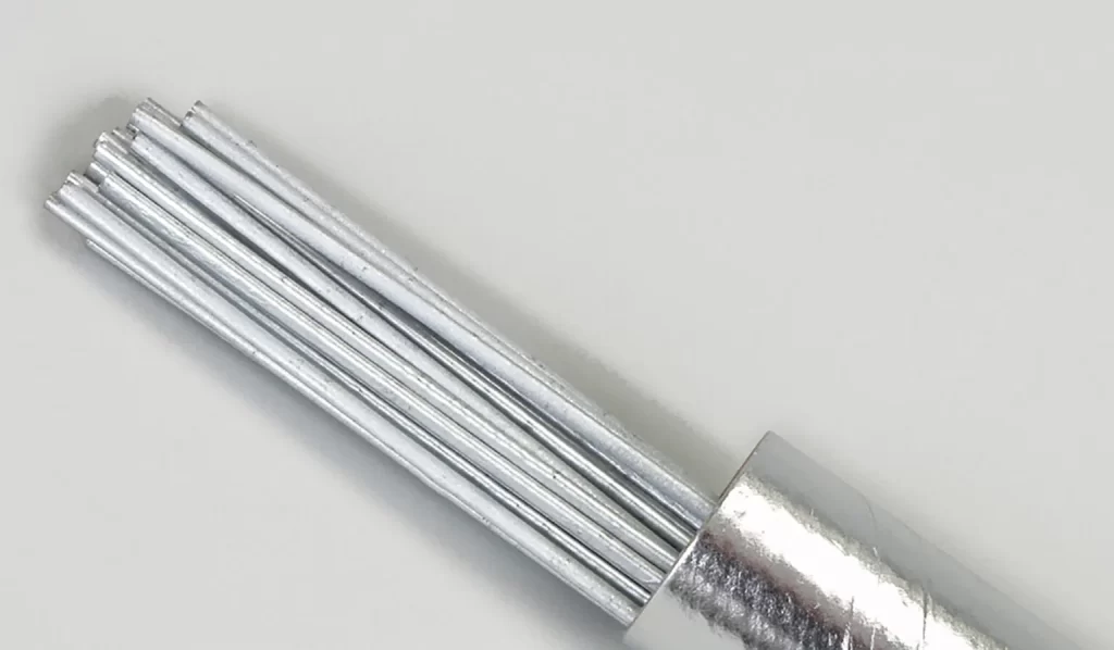 Imagen de varillas de soldadura de aluminio.