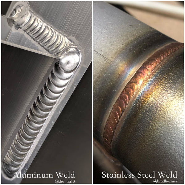 Diferentes tipos de metal con Soldadura TIG
