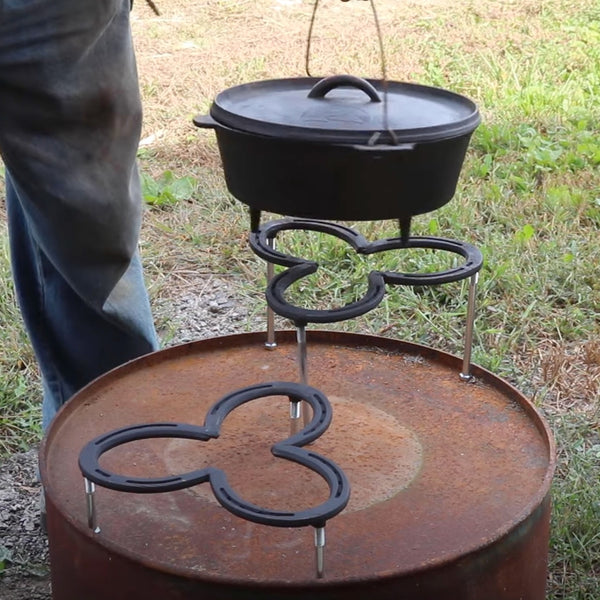 proyecto de soldadura fácil de soporte de horno holandés de herradura para principiantes