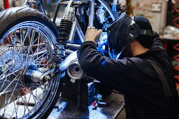 Piezas de motocicleta personalizadas de soldadura TIG